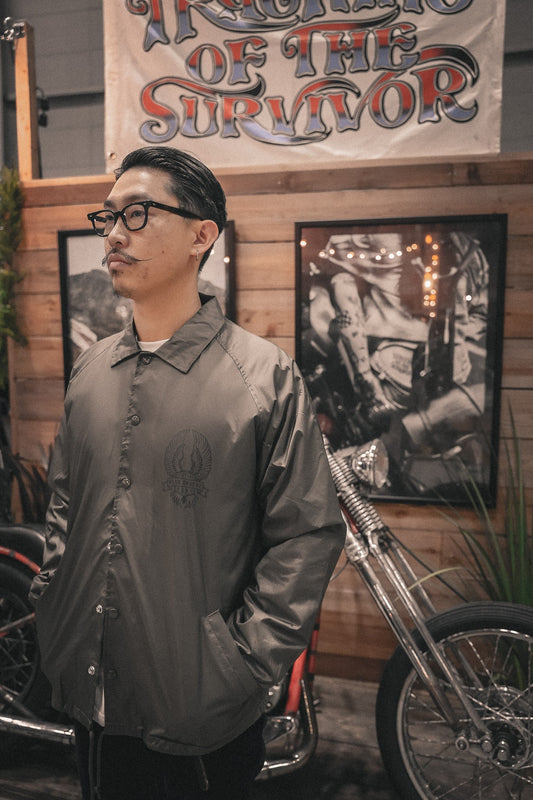 "BRING 'EM BACK TO LIFE" Waterproof Boa Coach Jkt - Olive