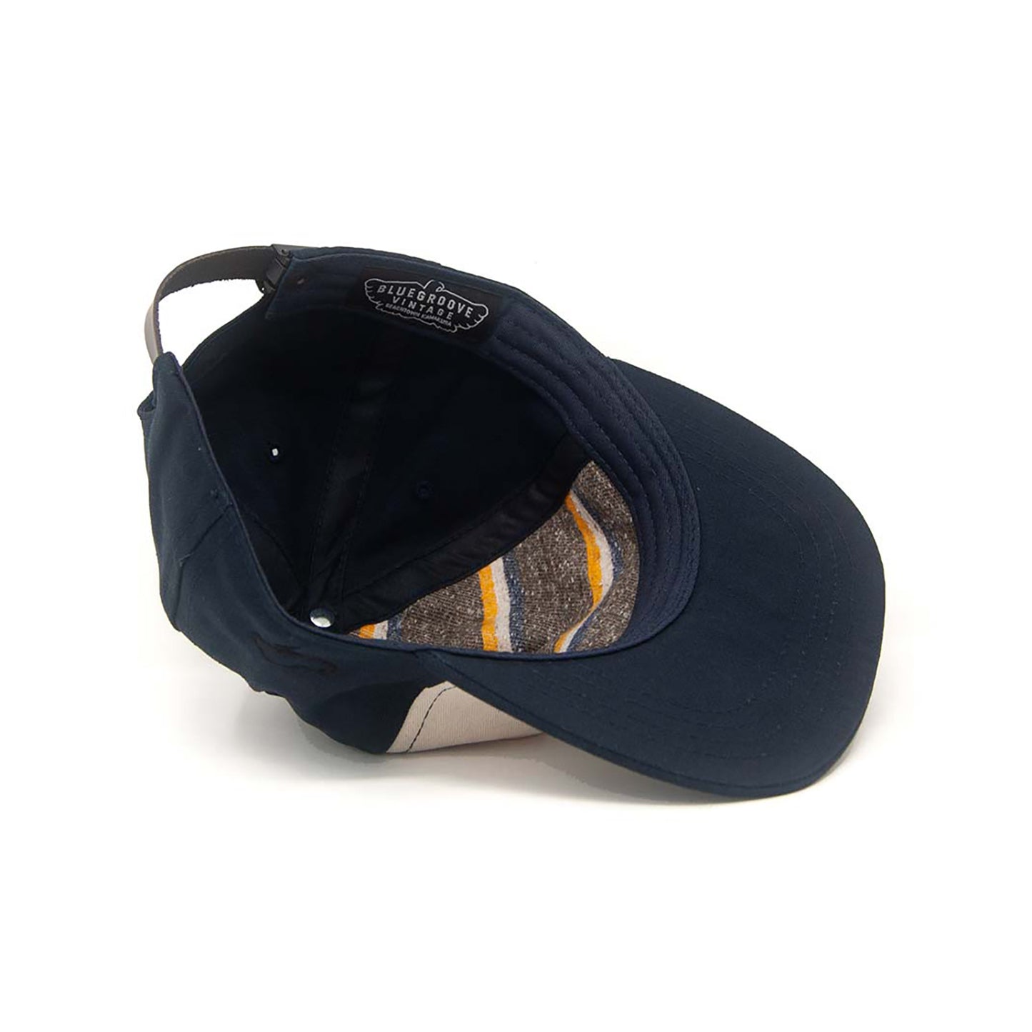 BG x The Ampal Creative “CHOPPER” STRAPBACK CAP - NAVY
