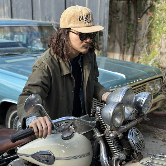 BG CORDUROY SNAPBACK CAP - BEIGE