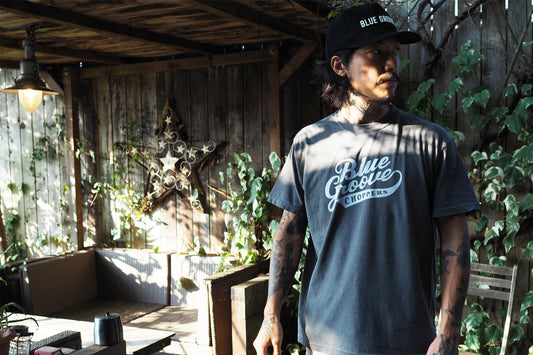 "BG CHOPPERS" S/S Tshirts - PEPPER x WHITE