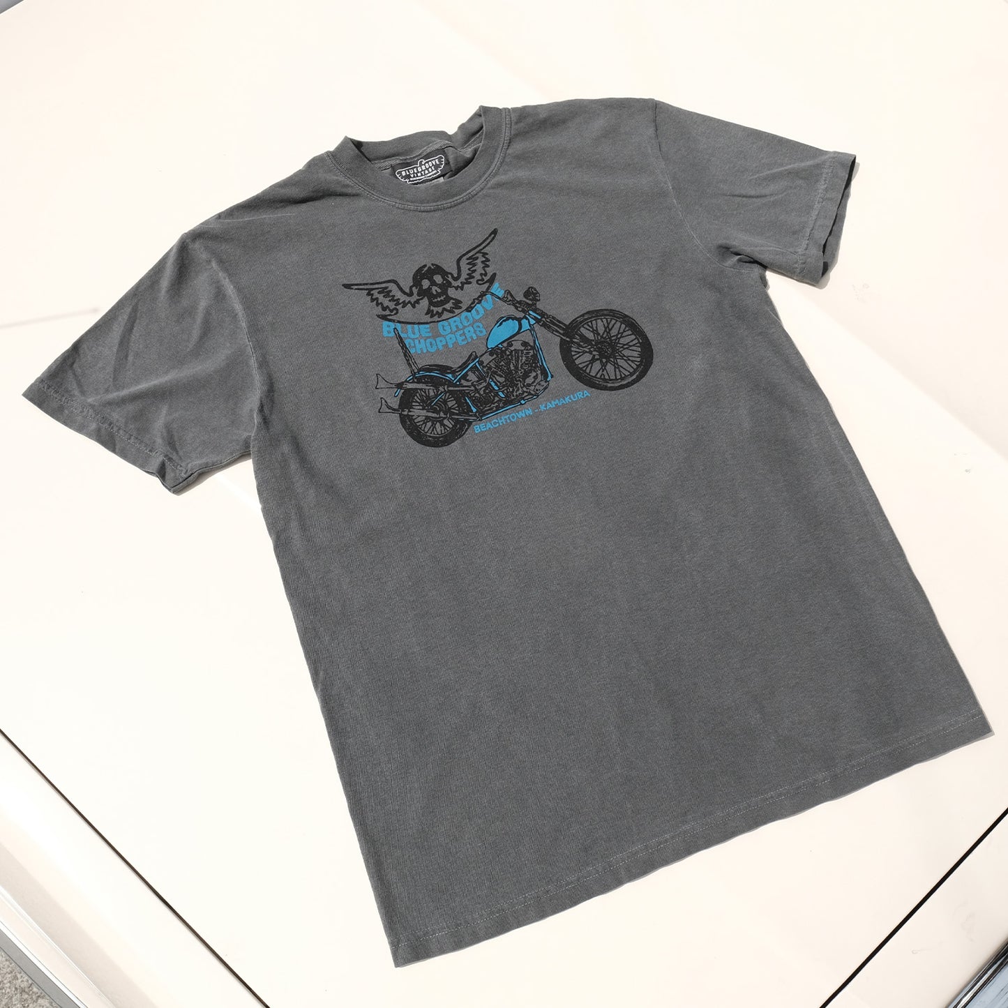 BG CHOPPERS SKULL WING S/S Tshirts - PEPPER