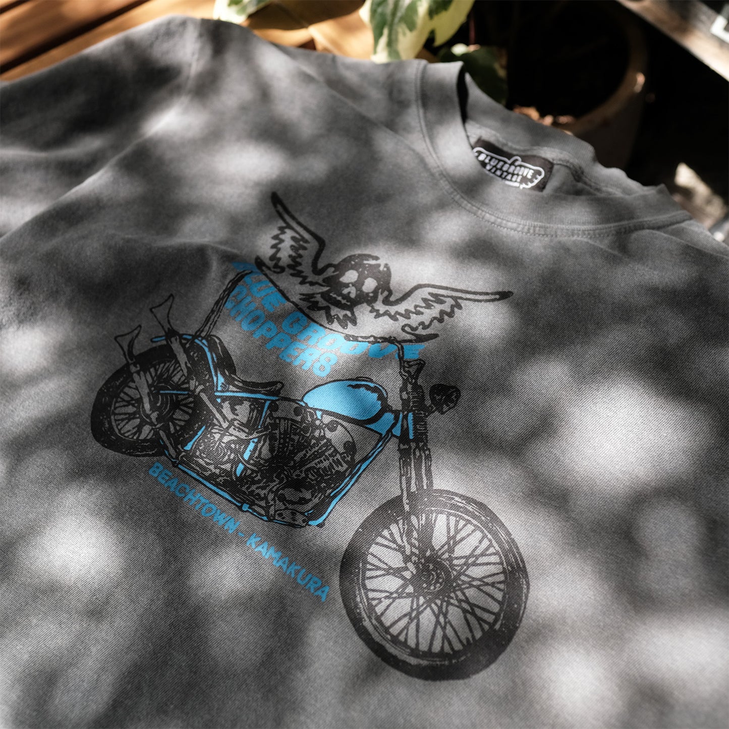 BG CHOPPERS SKULL WING S/S Tshirts - PEPPER