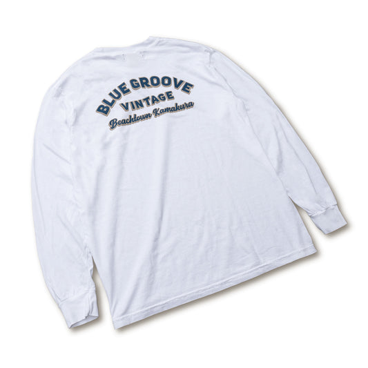 "BG Vintage" L/S Tshirts - WHITE