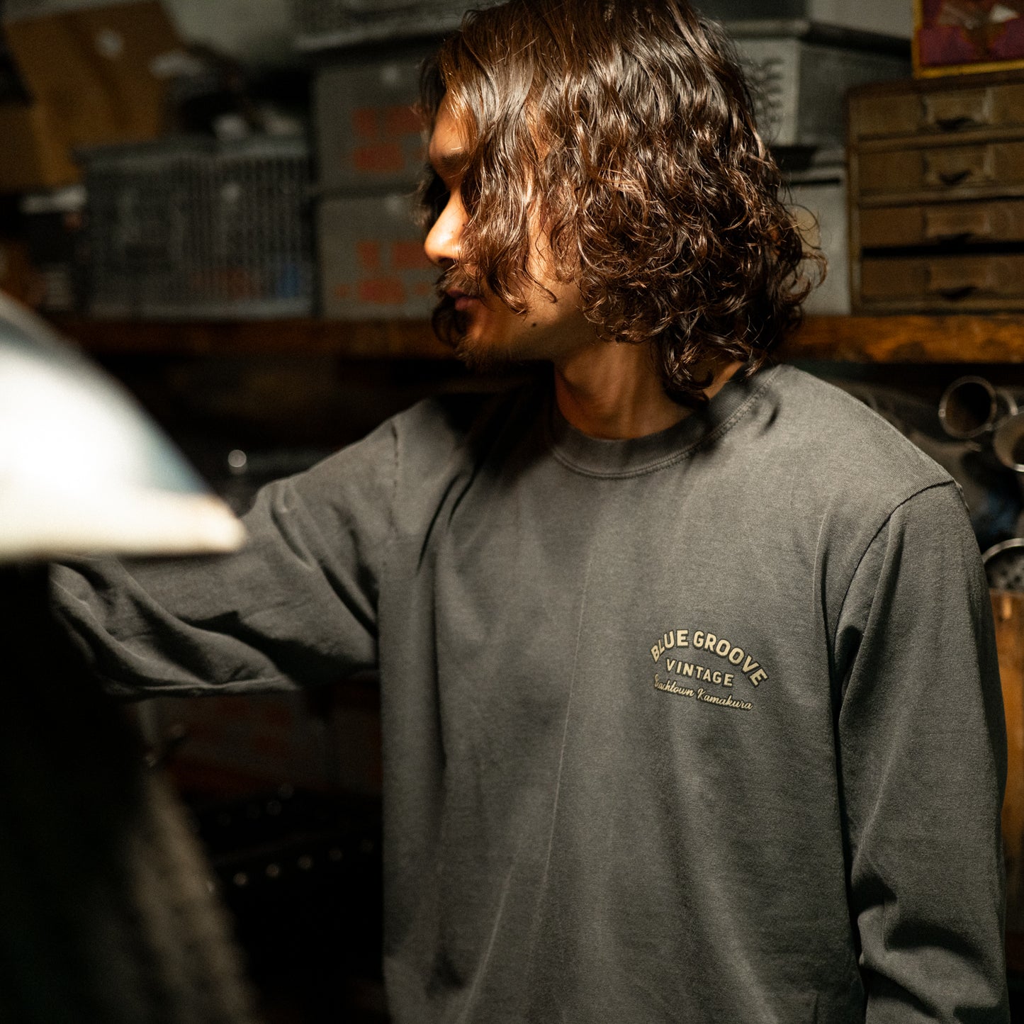 "BG Vintage" L/S Tshirts - PEPPER