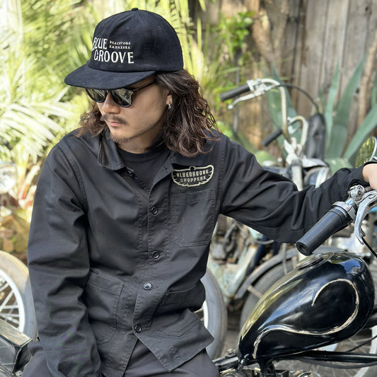 BG CORDUROY SNAPBACK CAP - BLACK