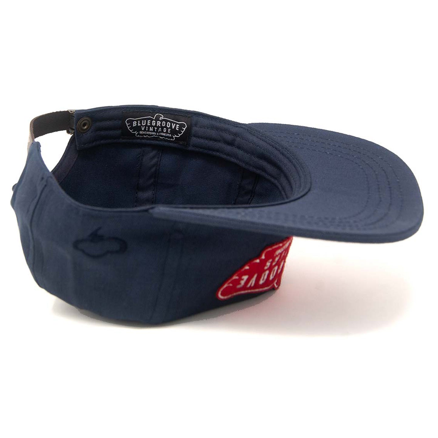 BG x THE AMPAL CREATIVE "BG CHOPPERS" STRAPBACK CAP - NAVY
