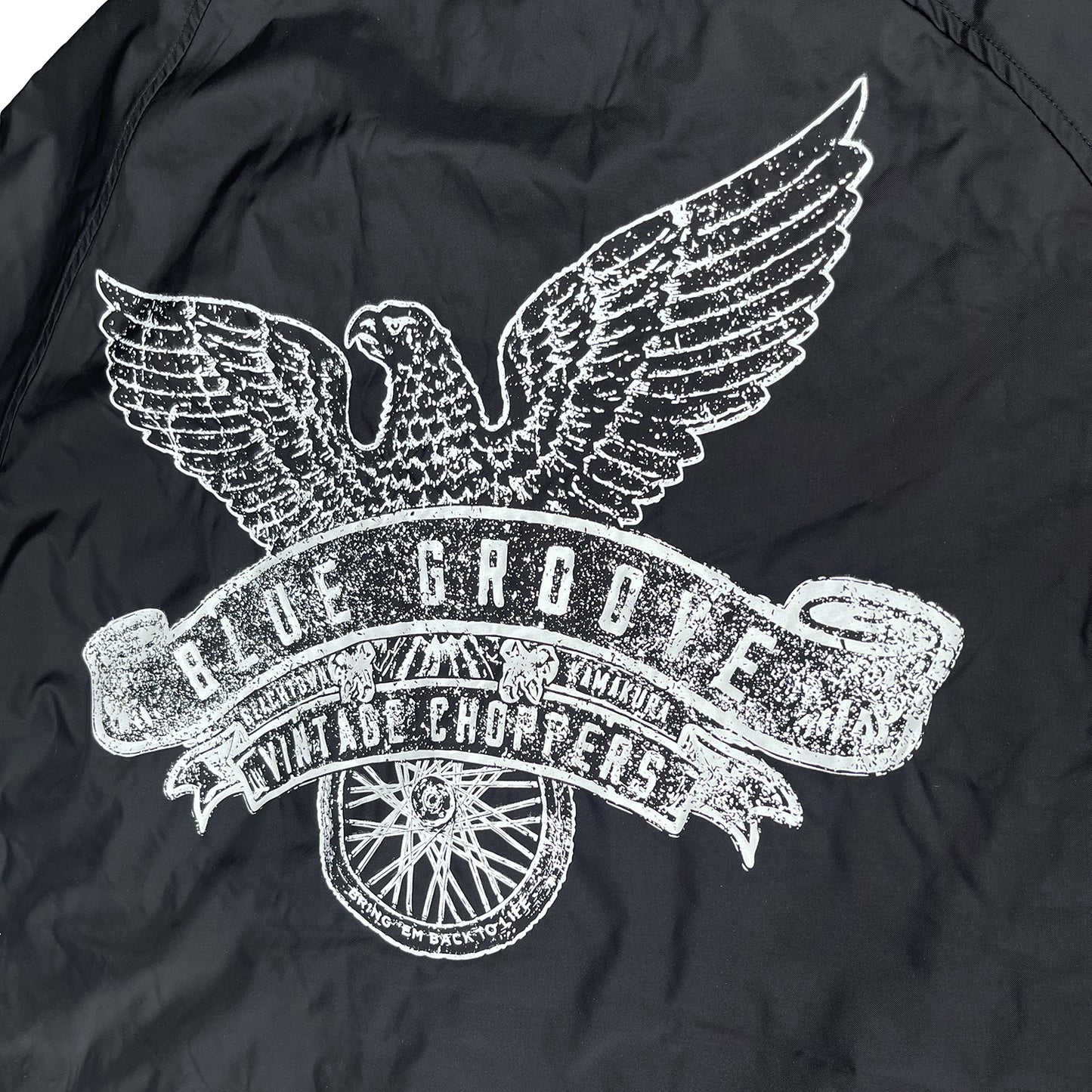 "FLYING EAGLE" WATERPROOF COACH JKT - BLACK