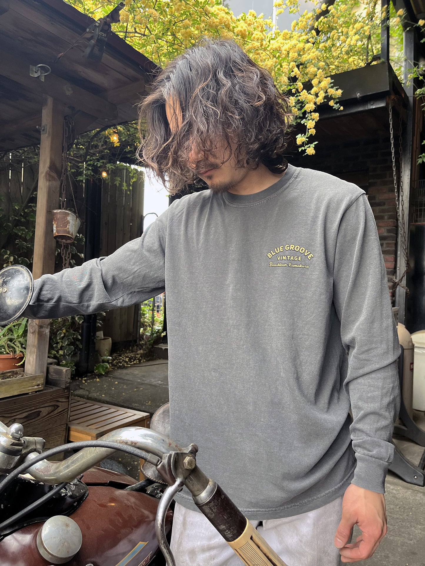 "BG Vintage" L/S Tshirts - PEPPER