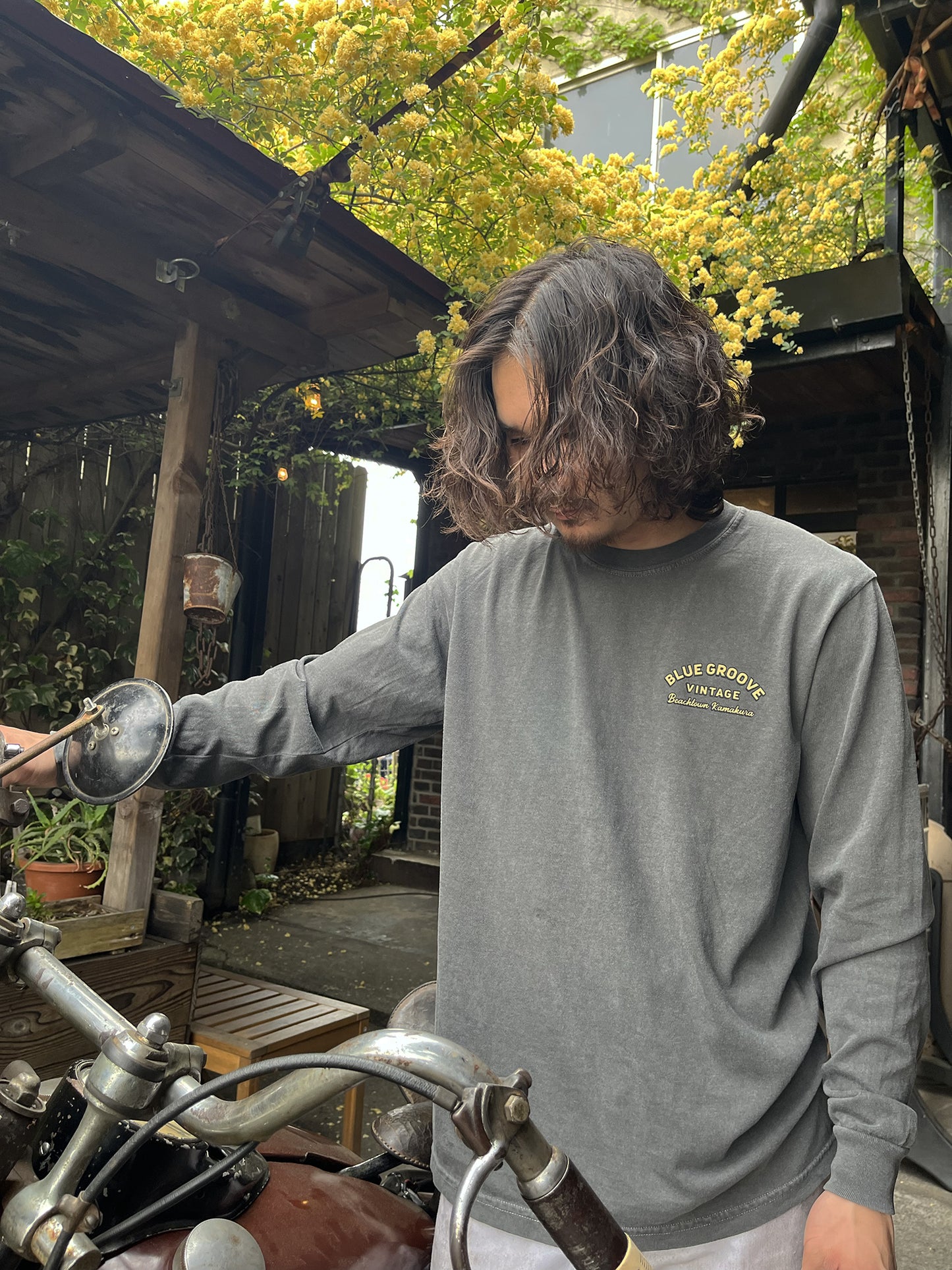 "BG Vintage" L/S Tshirts - PEPPER
