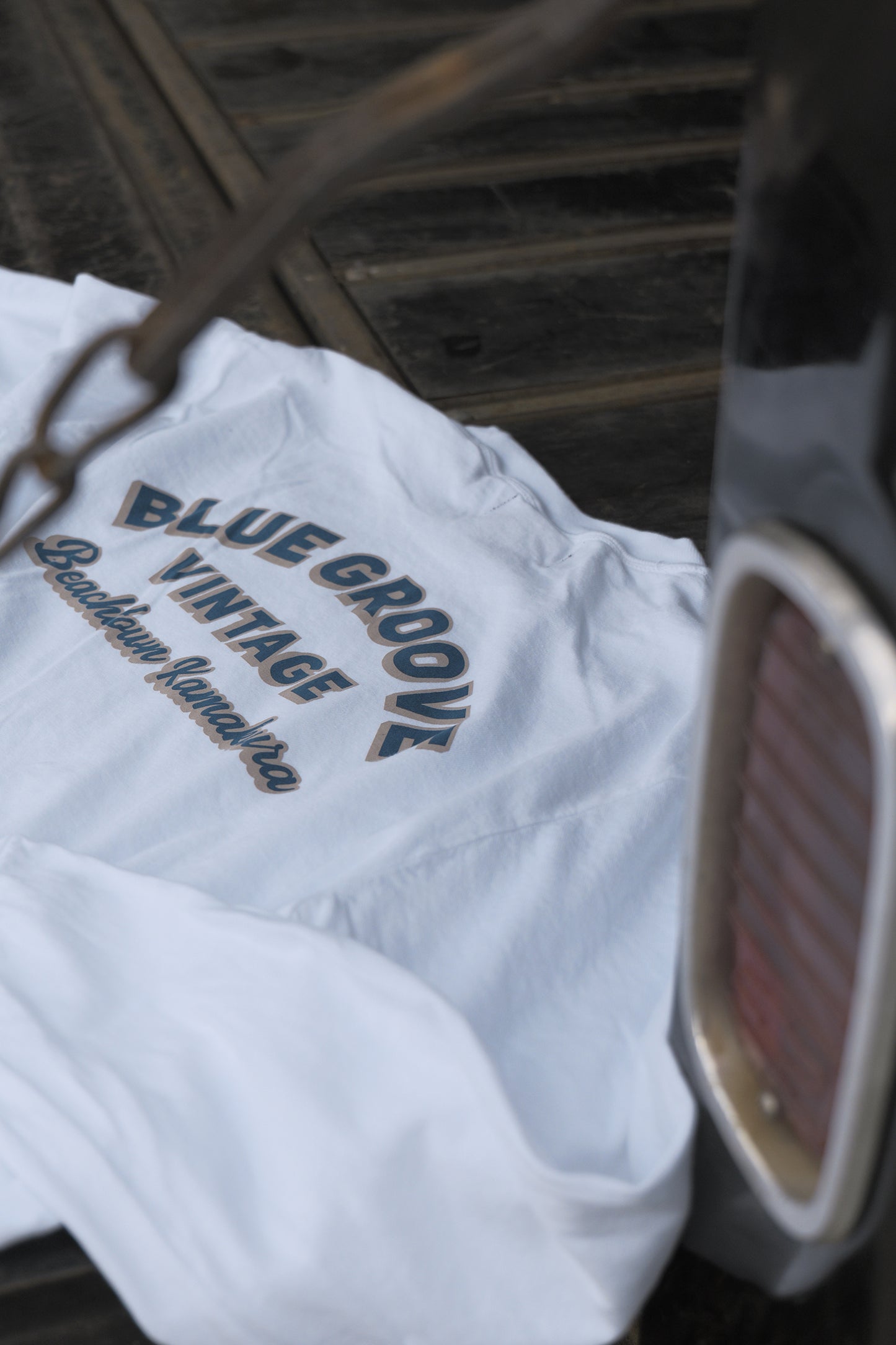 "BG Vintage" L/S Tshirts - WHITE