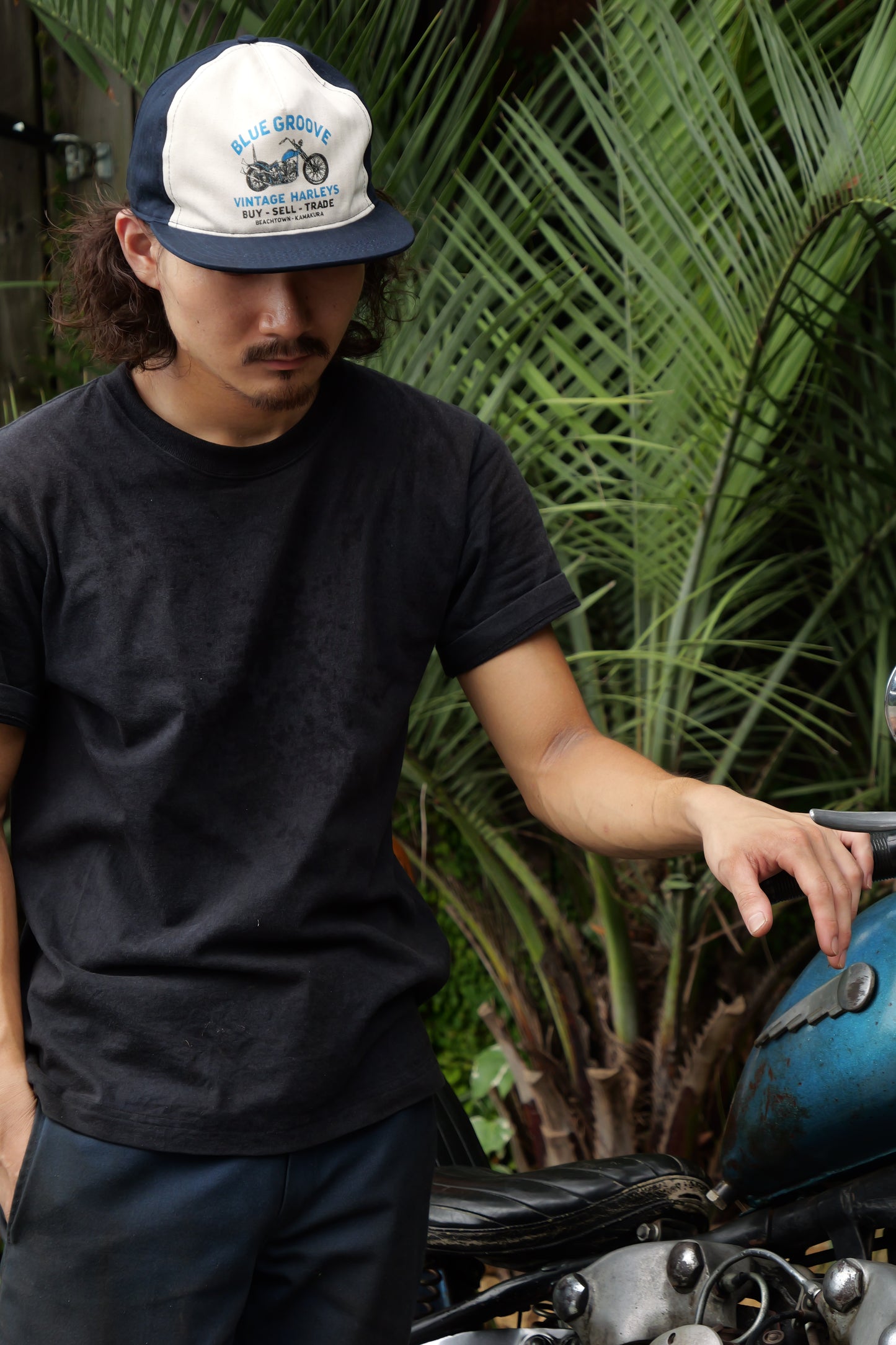 BG x THE AMPAL CREATIVE STRAPBACK CAP - NAVY