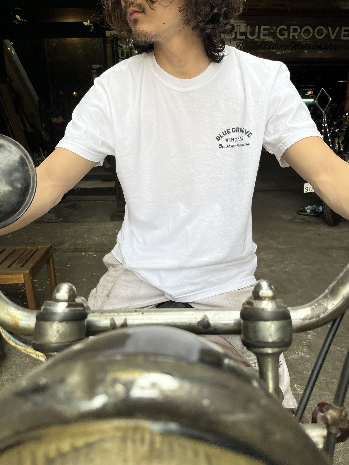 "BG Vintage" S/S Tshirts - WHITE