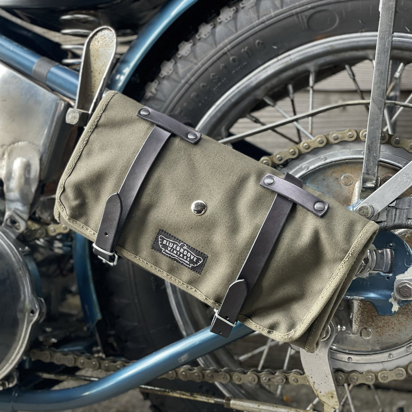 BG VINTAGE CANVAS TOOL ROLL - BLACK BELT