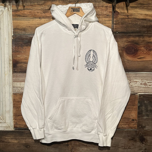 "BRING 'EM BACK TO LIFE" PULL-OVER HOODIE - WHITE