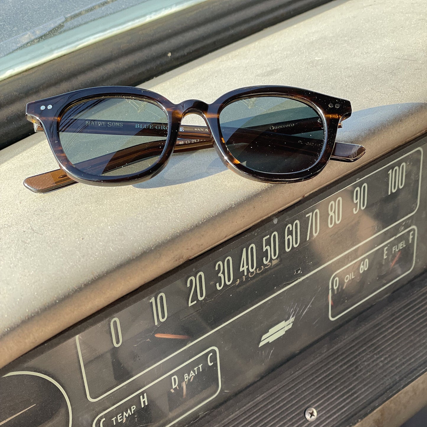 BG x NATIVE SONS "GUERRERO" GASOLINE Frame x DARK GREEN Lens