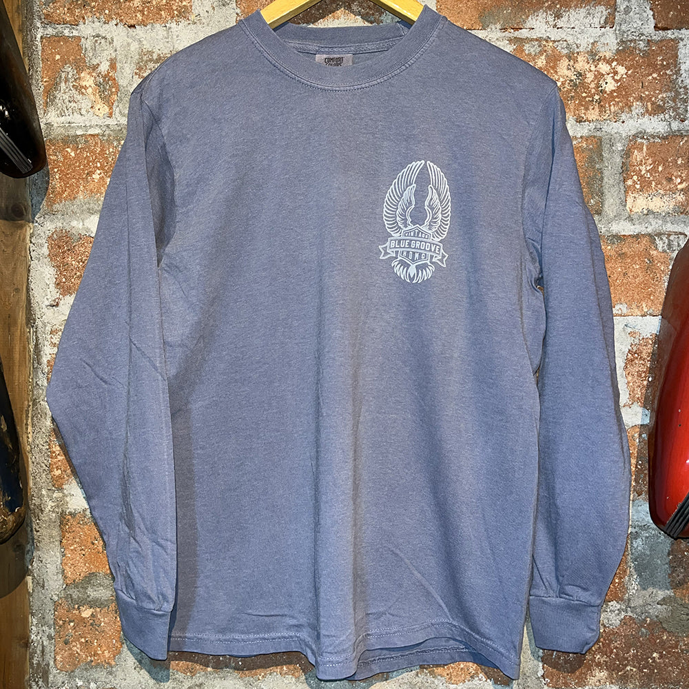 "BRING 'EM BACK TO LIFE" L/S Tshirts NAVY