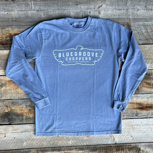 “BG CHOPPERS” L/S Tshirts - NAVY