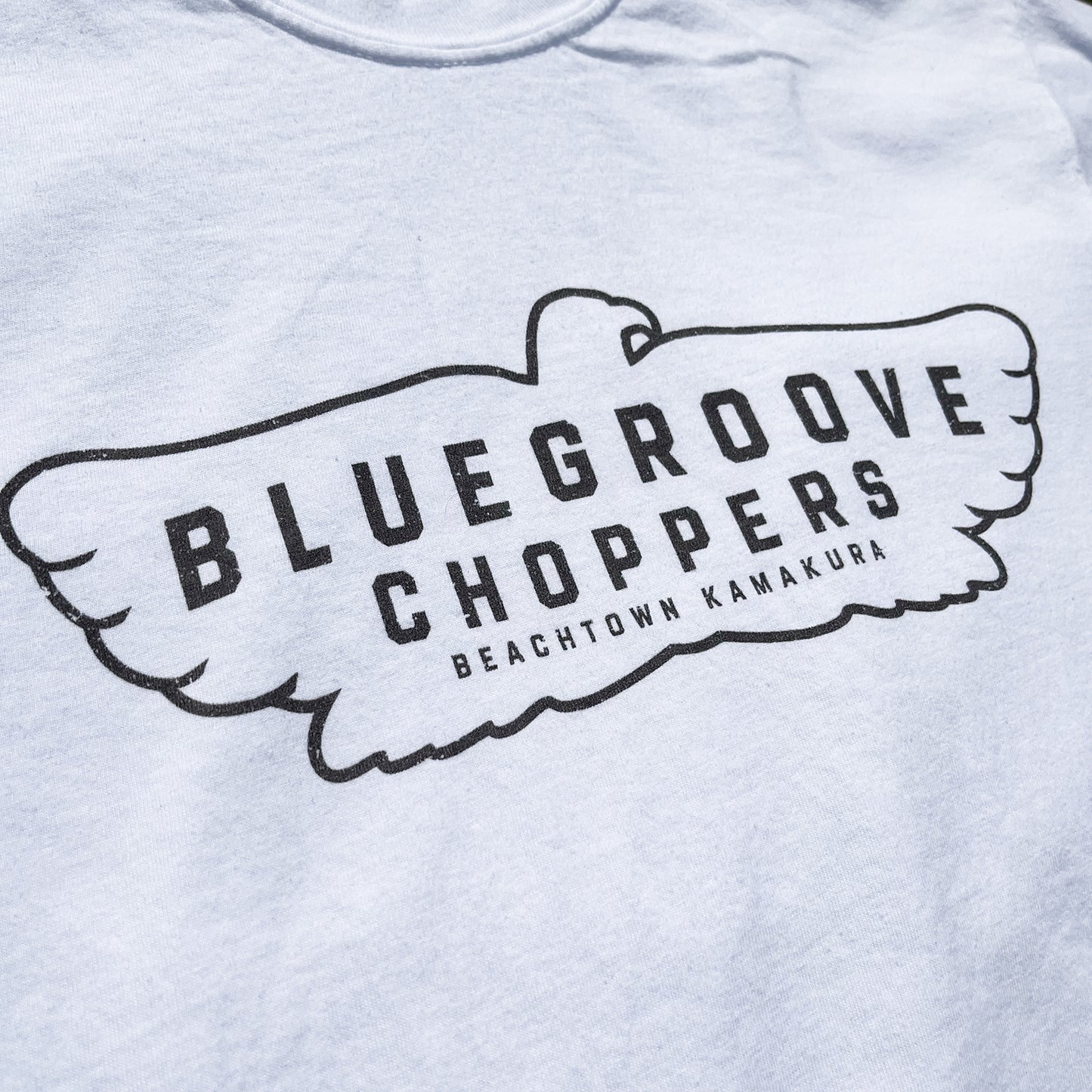 “BG CHOPPERS” L/S Tshirts - WHITE