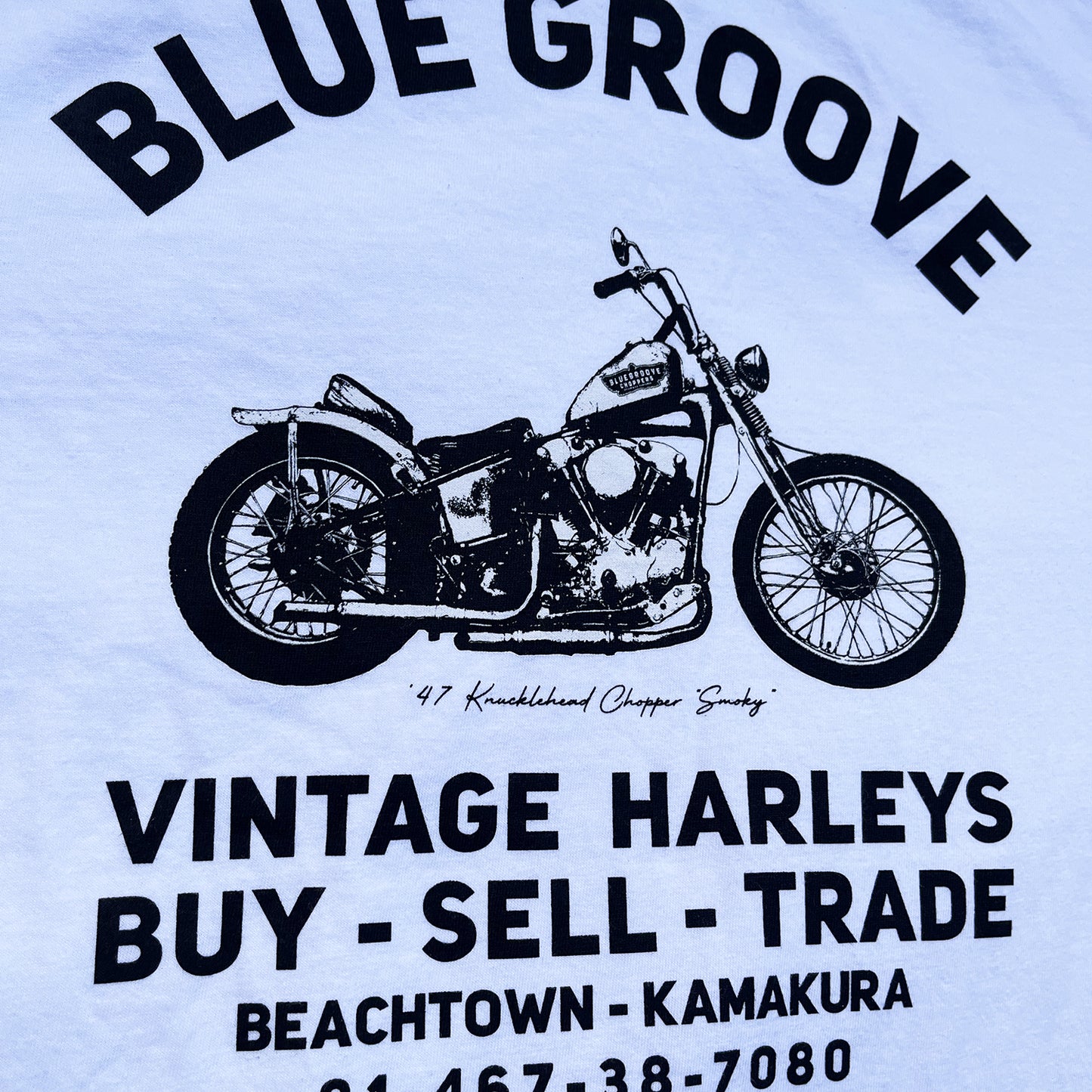 BG SHOP TEE / '47 KNUCKLEHEAD CHOPPER S/S Tshirts - WHITE
