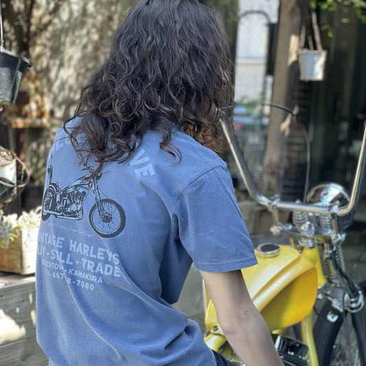 BG SHOP TEE / '58 PANHEAD CHOPPER S/S Tshirts - DENIM