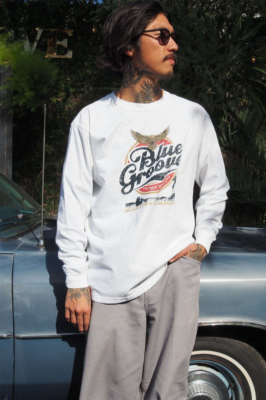 "BEACHTOWN" L/S Tshirts - WHITE