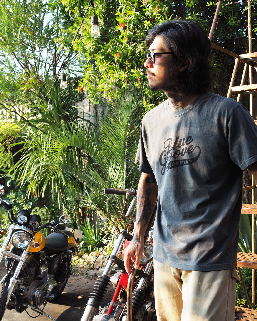 "BG CHOPPERS" S/S Tshirts - PEPPER x BLACK
