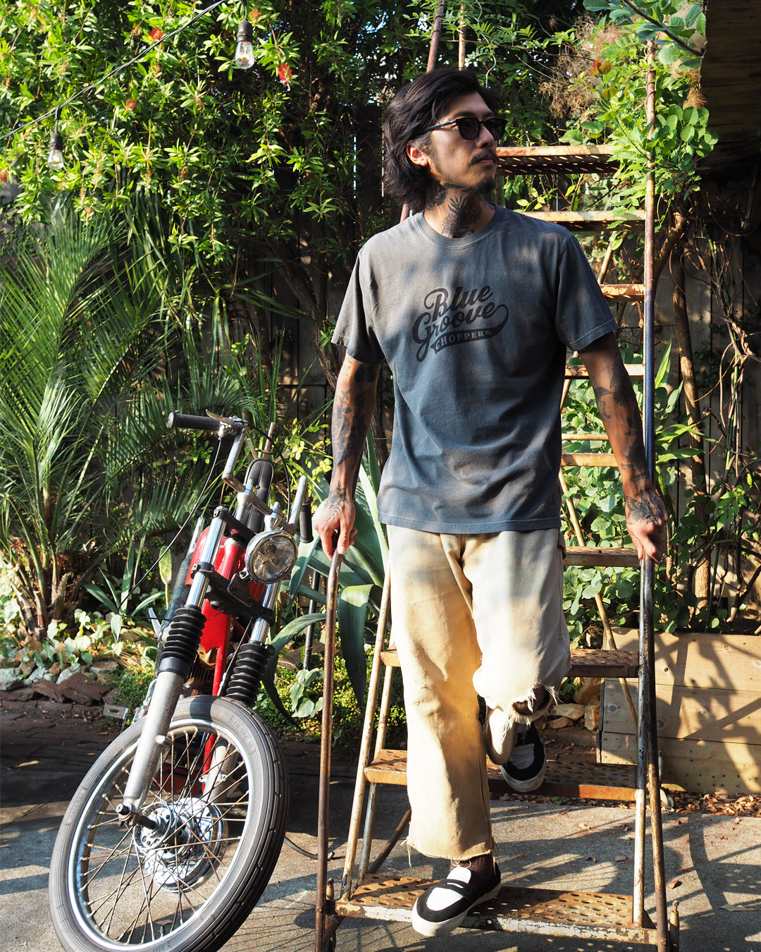 "BG CHOPPERS" S/S Tshirts - PEPPER x BLACK