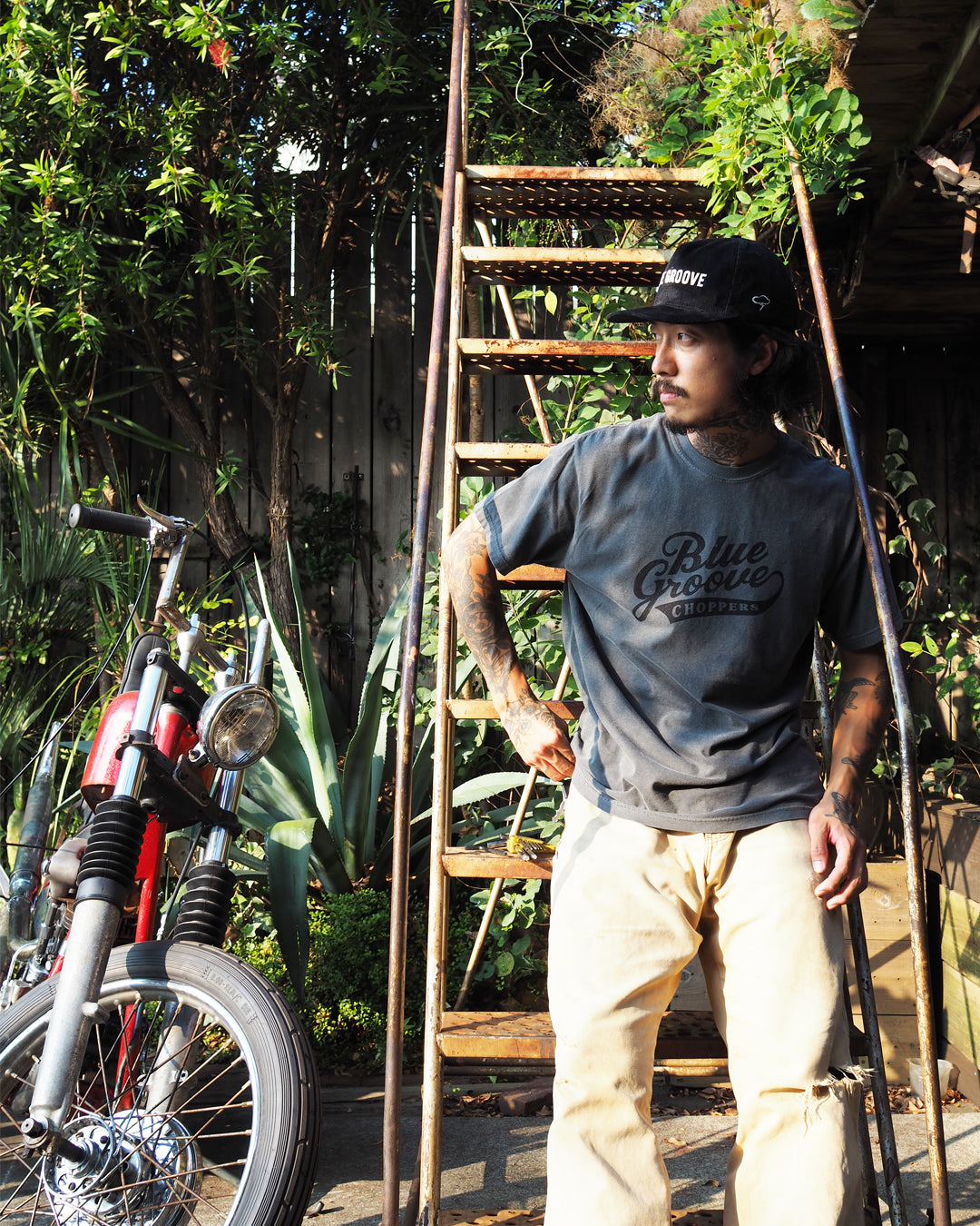 "BG CHOPPERS" S/S Tshirts - PEPPER x BLACK
