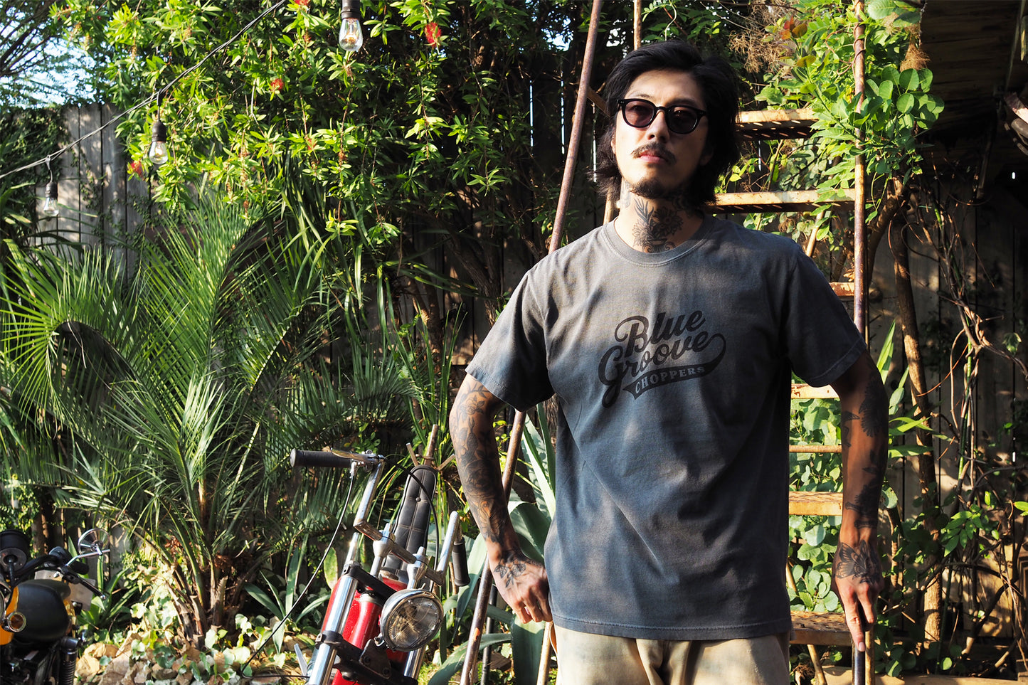 "BG CHOPPERS" S/S Tshirts - PEPPER x BLACK
