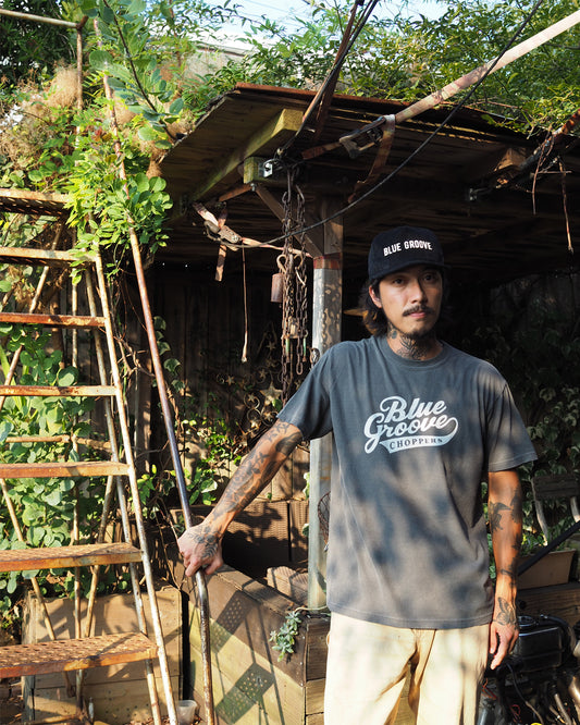 "BG CHOPPERS" S/S Tshirts - PEPPER x WHITE