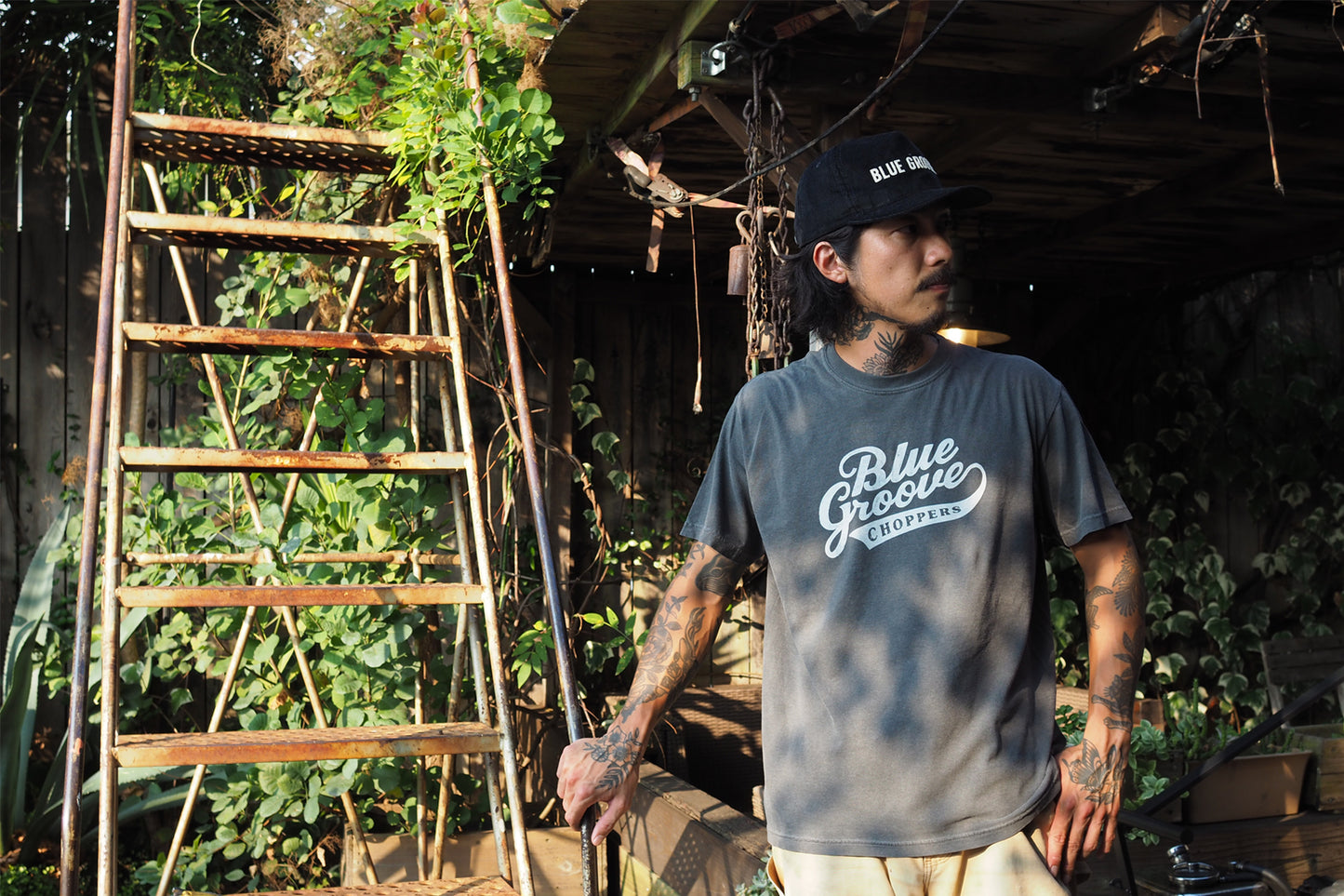 "BG CHOPPERS" S/S Tshirts - PEPPER x WHITE