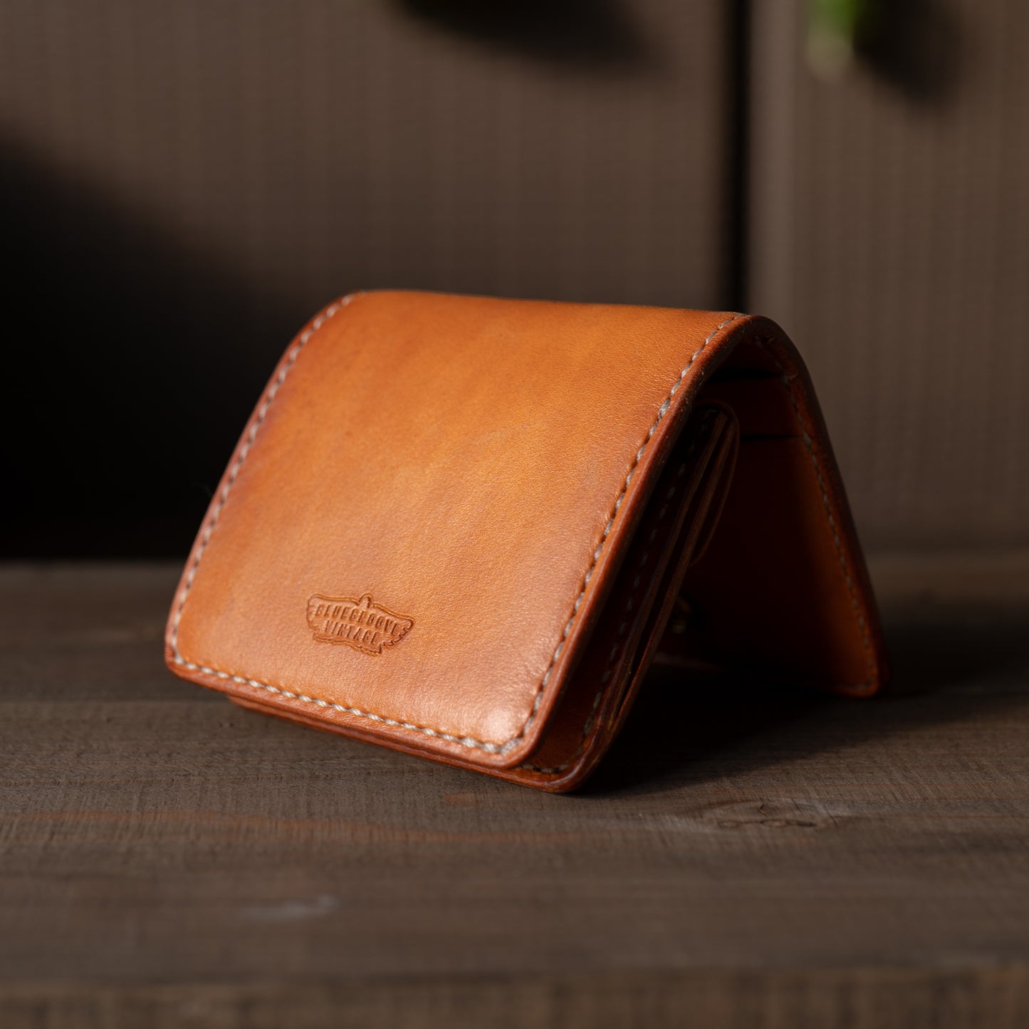 BG Bi-Fold LEATHER WALLET - CAMEL