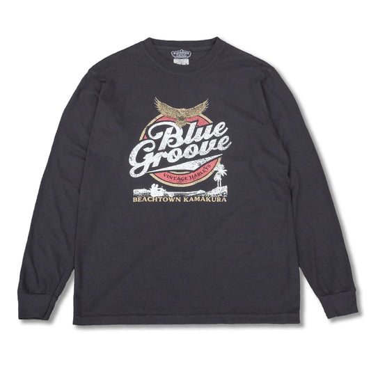 BEACHTOWN L/S Tshirts - BLACK