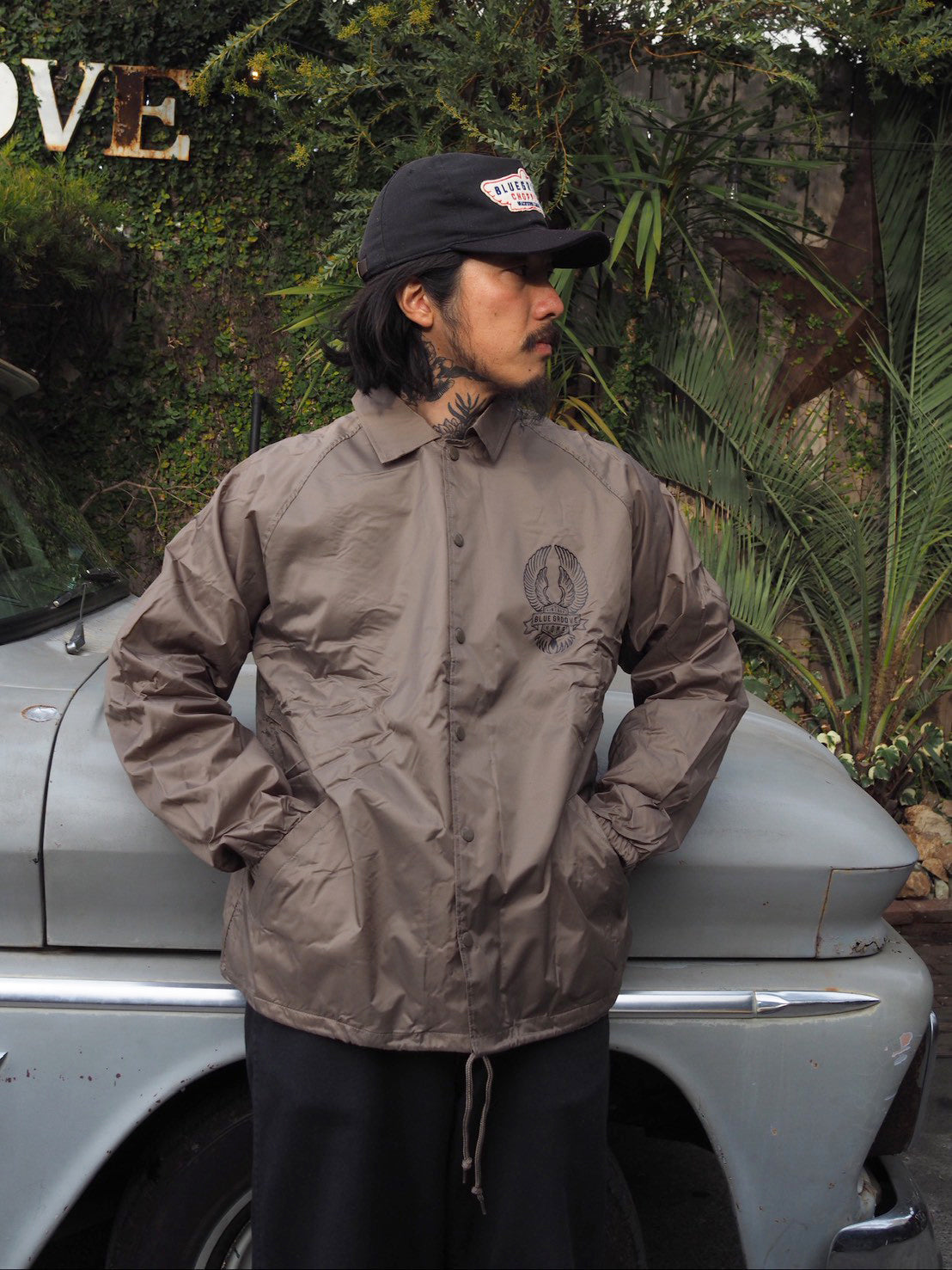 "BRING 'EM BACK TO LIFE" Waterproof Boa Coach Jkt - Brown