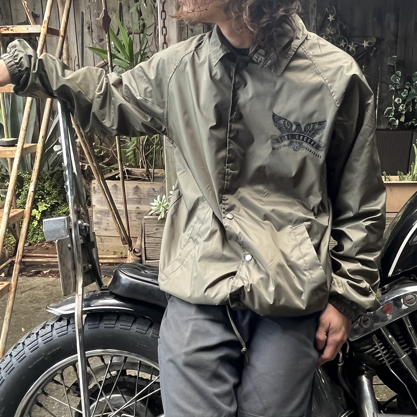 “FLYING EAGLES” WATERPROOF COACH JKT - OLIVE