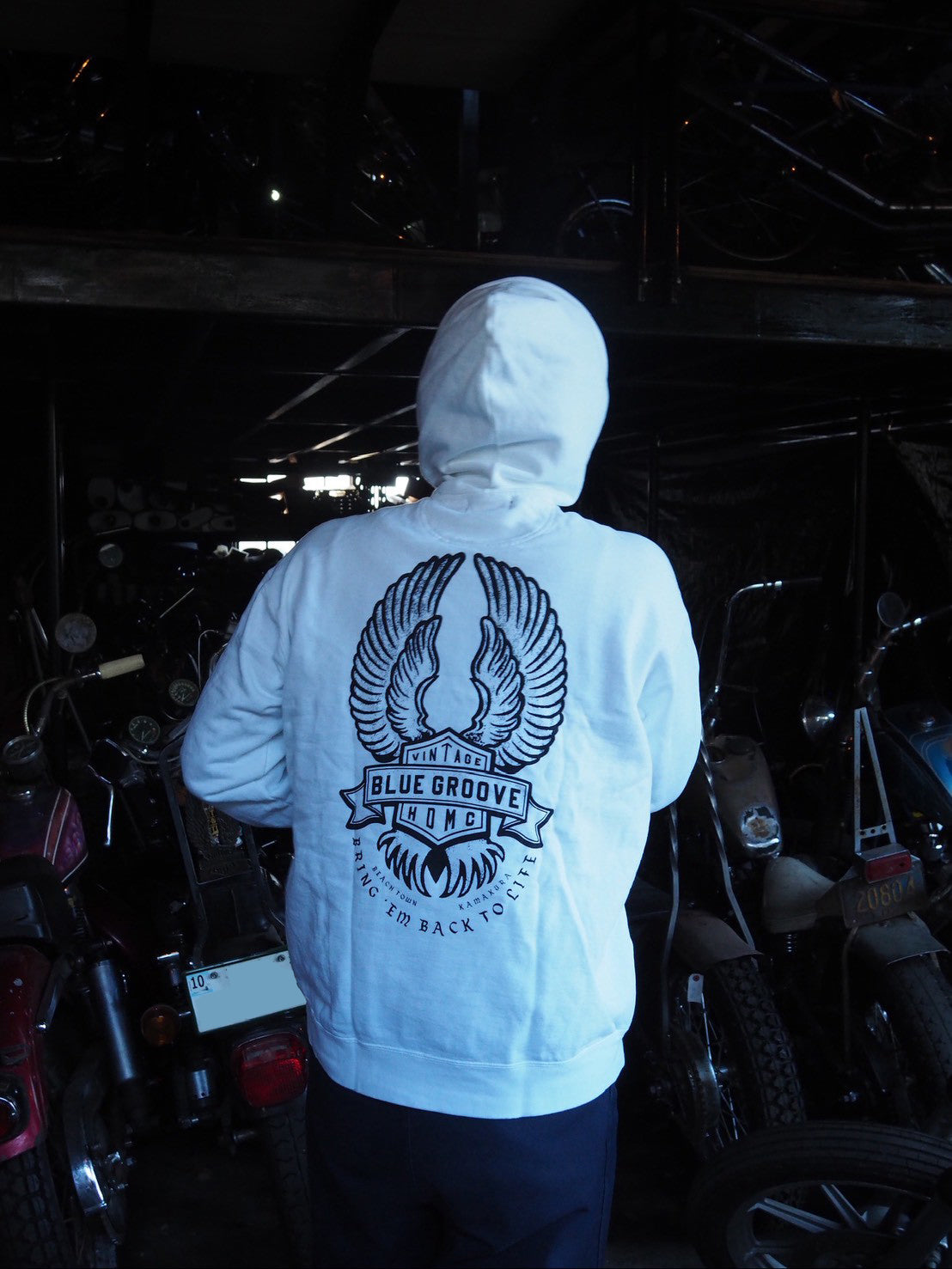 "BRING 'EM BACK TO LIFE" PULL-OVER HOODIE - WHITE
