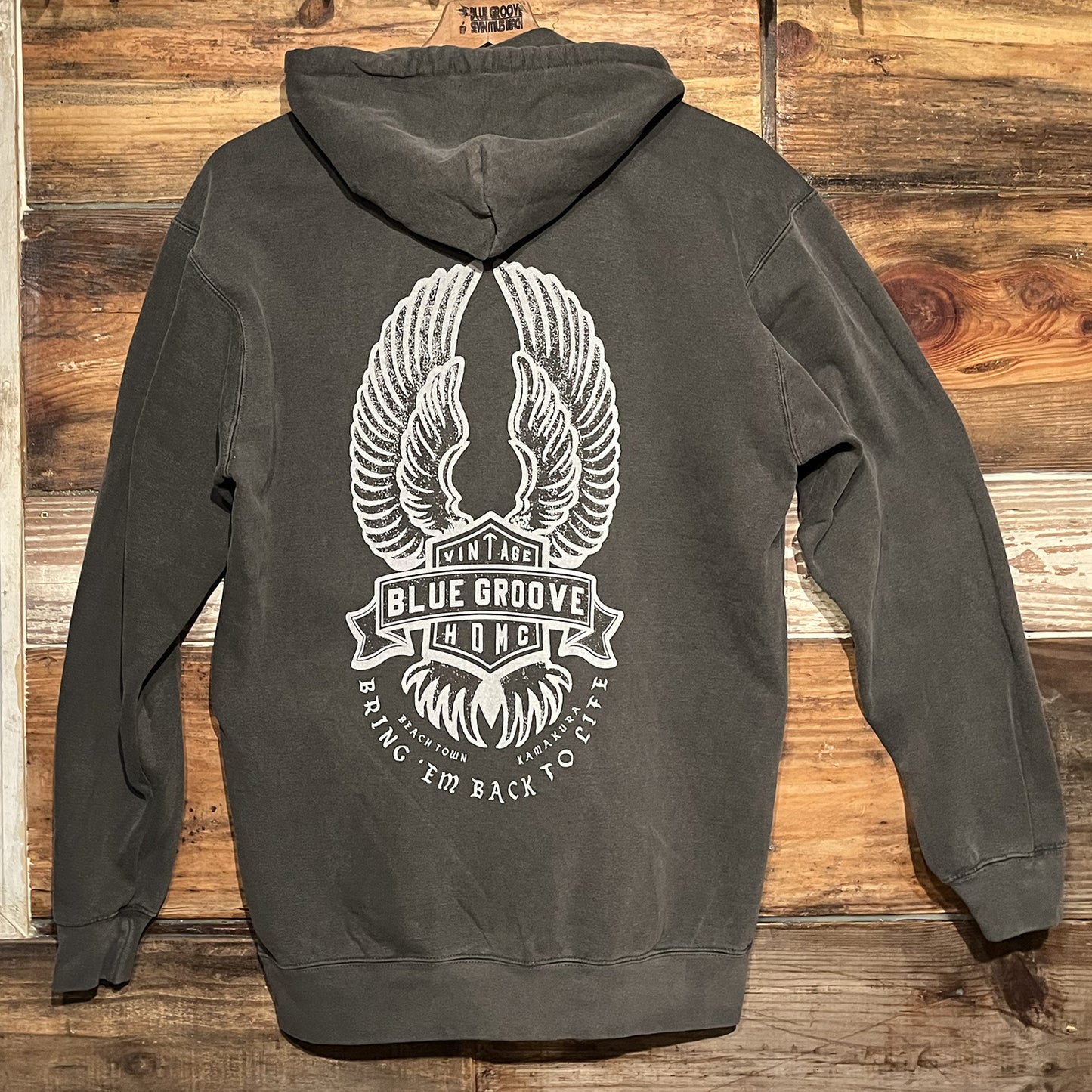 “BRING ‘EM BACK TO LIFE” PULL-OVER HOODIE - PEPPER