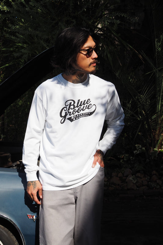 "LOCAL" L/S Tshirts  - WHITE x BLACK