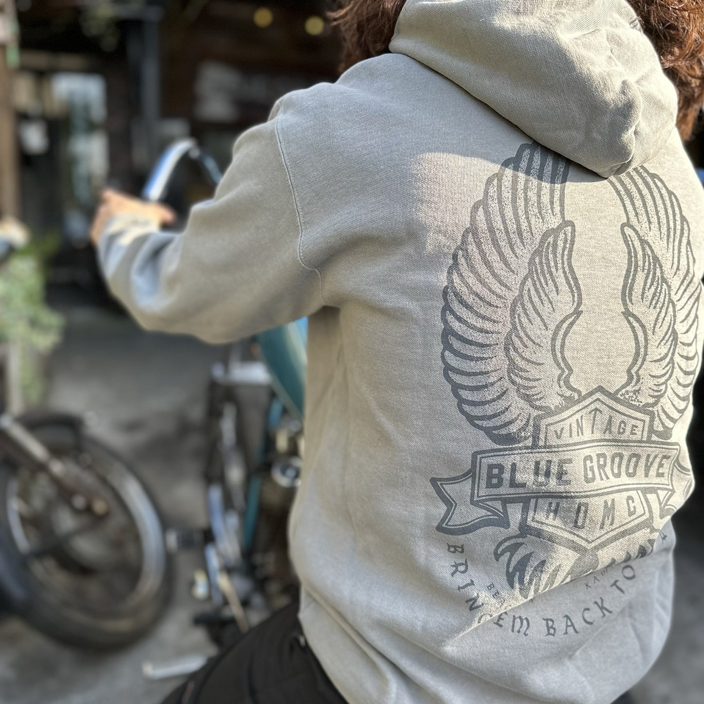 “BRING ‘EM BACK TO LIFE” PULL-OVER HOODIE - WORN GRAY