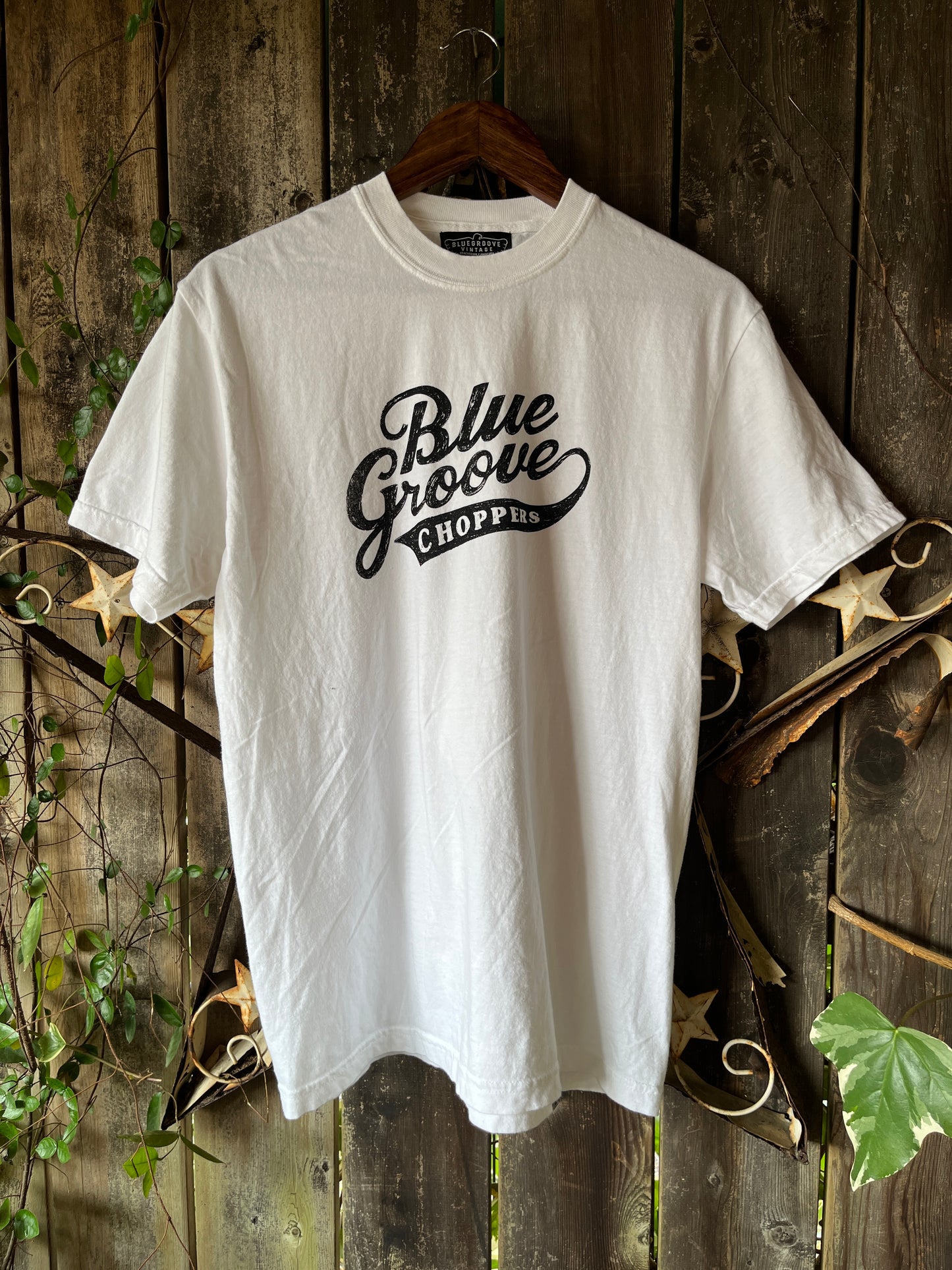 "BG CHOPPERS" S/S Tshirts - WHITE x BLACK