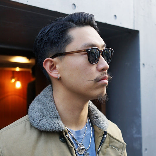 BG x NATIVE SONS EYEWEAR GASOLINE Frame x DARK GREEN Lens